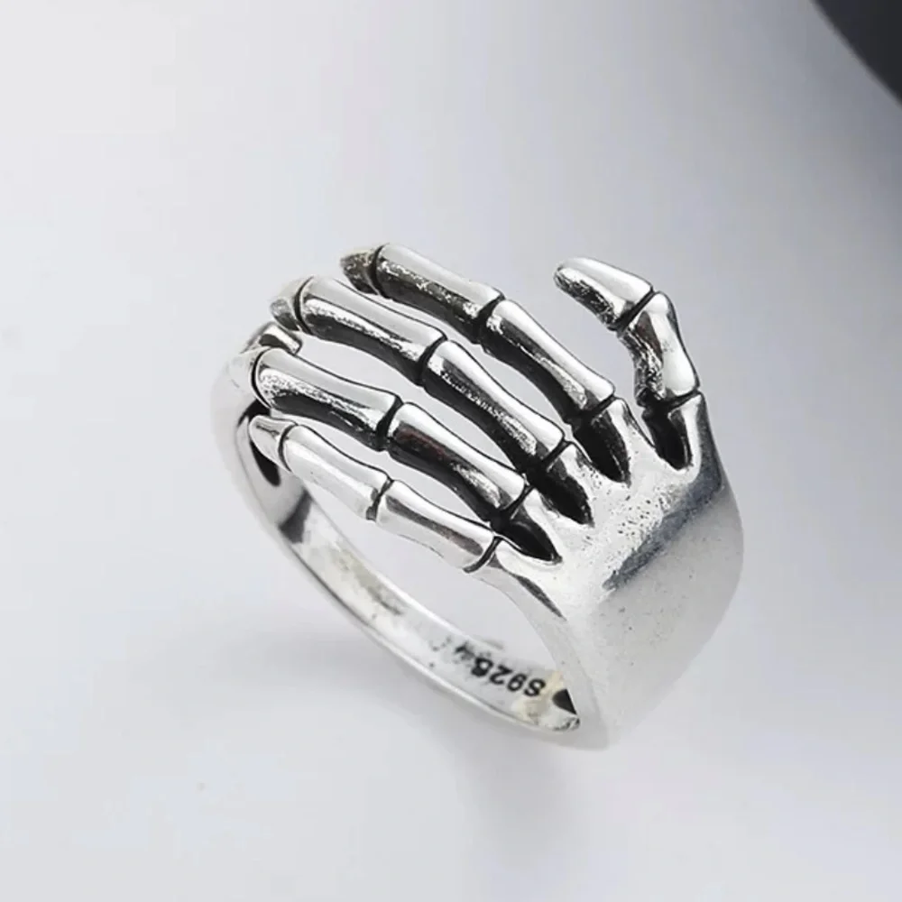 NEW 925 STERLING SILVER PUNK ADJUSTABLE RING, CUTE RING, SHINY RING. - Picture 1 of 5